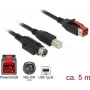 USB kábel DeLOCK 85491 USB 2.0 5 m USB B čierny