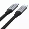 USB-C na USB-C dátový a nabíjací kábel Unitek C14082ABK 1 m, USB 3.2 Gen 2 (10 Gbit/s), 100 W PD, čierny