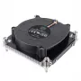 Vzduchový chladič procesora SILVERSTONE SST-XE01-1700A — 8 cm ventilátor, 1000–5500 ot/min, dvojité guľôčkové ložisko, čierny