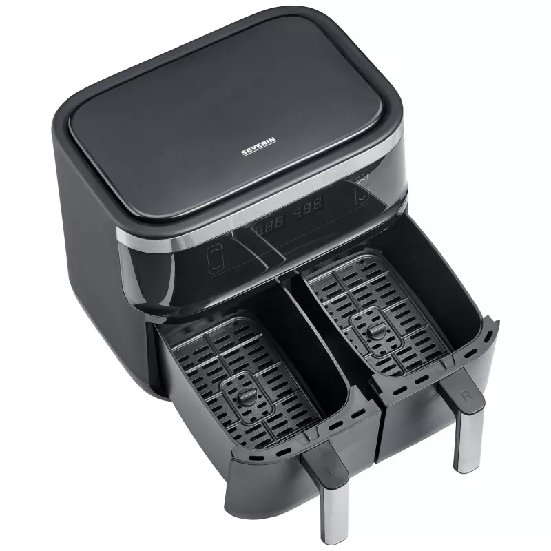 Fritéza Severin FR 2453 Double 3,25 l 2850 W čierna strieborná
