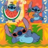 Detské puzzle Ravensburger Disney Stitch — 3 x 49 dielikov, vhodné pre deti