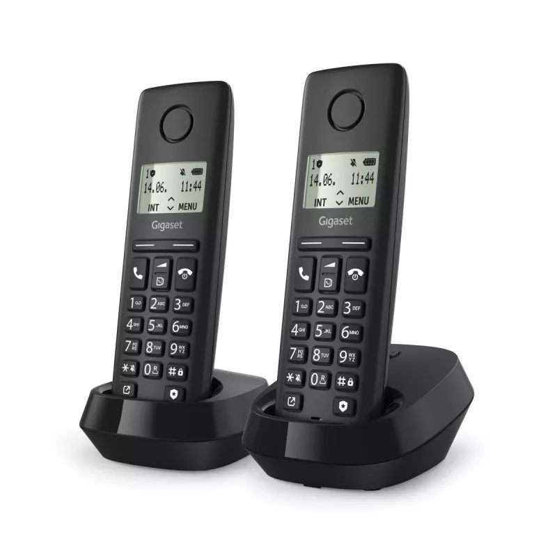 Gigaset Pure 100 Duo — bezdrôtový telefón, pár DECT mikrotelefónnych jednotiek so základňou