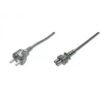 Assmann napájací kábel, Schuko – C5, konektor samec/samica, 1,8m, H05VV-F3G 0,75 mm², čierny (AK-440103-018-S)