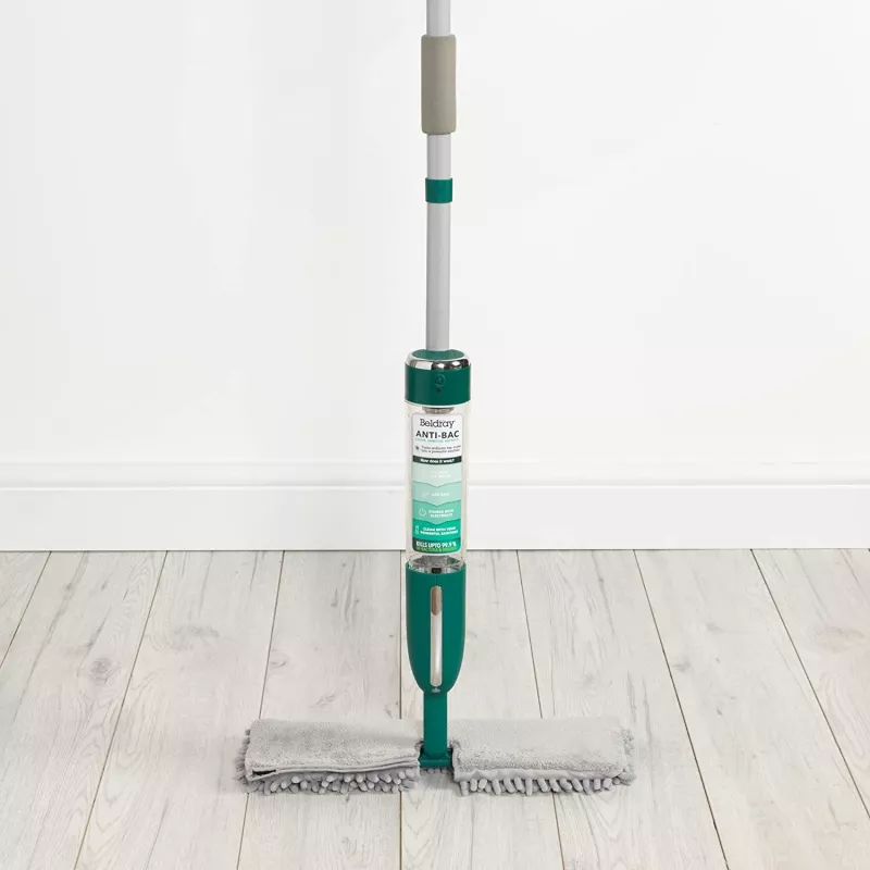 Beldray BEL01121-VDEEU7 antibakteriálny mop s rozprašovačom, 400 ml plniteľná kartuša, zelený