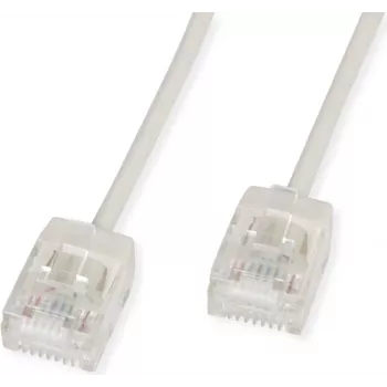 ROLINE UTP patch kábel, kat. 6A, ultra krátky RJ45, sivý, 2 m - sieťový - UTP (21.15.4402)