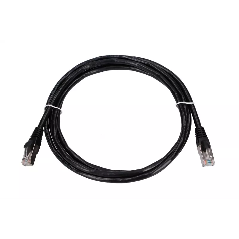 Sieťový kábel Extralink LAN patch kábel kat.5e RJ-45 2 m čierny