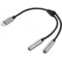 Renkforce USB 2.0 počítačový Y kábel [1x USB-C konektor samec - 2x konektor samica] na - kábel - digitálny/dátový