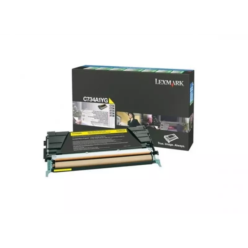 Lexmark - tonerová kazeta - 1 x žltá - 6000 strán - LRP / LCCP (C734A1YG)