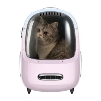 Inteligentná prepravka pre mačky PetKit ružová
