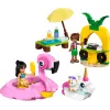 Stavebná hračka LEGO Friends sada 42658 Párty pri bazéne s jednorožcom a plameniakom, figúrky a doplnky