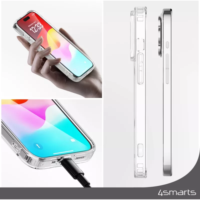 Puzdro 4smarts 540603 pre iPhone 15 transparentné 15,5 cm
