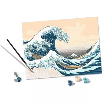Maľovacia sada Ravensburger CreArt ART Collection Veľká vlna Hokusai 23690 — umelecká sada maľovania podľa čísel