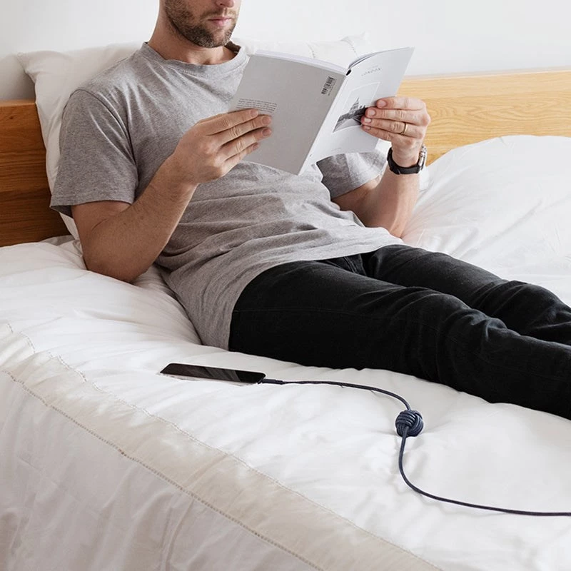 Kábel USB-C na Lightning Native Union Night kábel 3 m – čierny/sivý, dĺžka 3 m