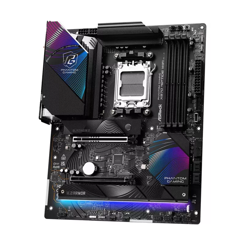 Základná doska ASRock X870 Riptide WiFi — ATX, AMD X870, Socket AM5, DDR5, 4 DIMM, 256 GB, Wi‑Fi 7, 2,5GbE