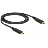 USB kábel DeLOCK 83661 USB 3.2 Gen 2 1 m USB-C čierny