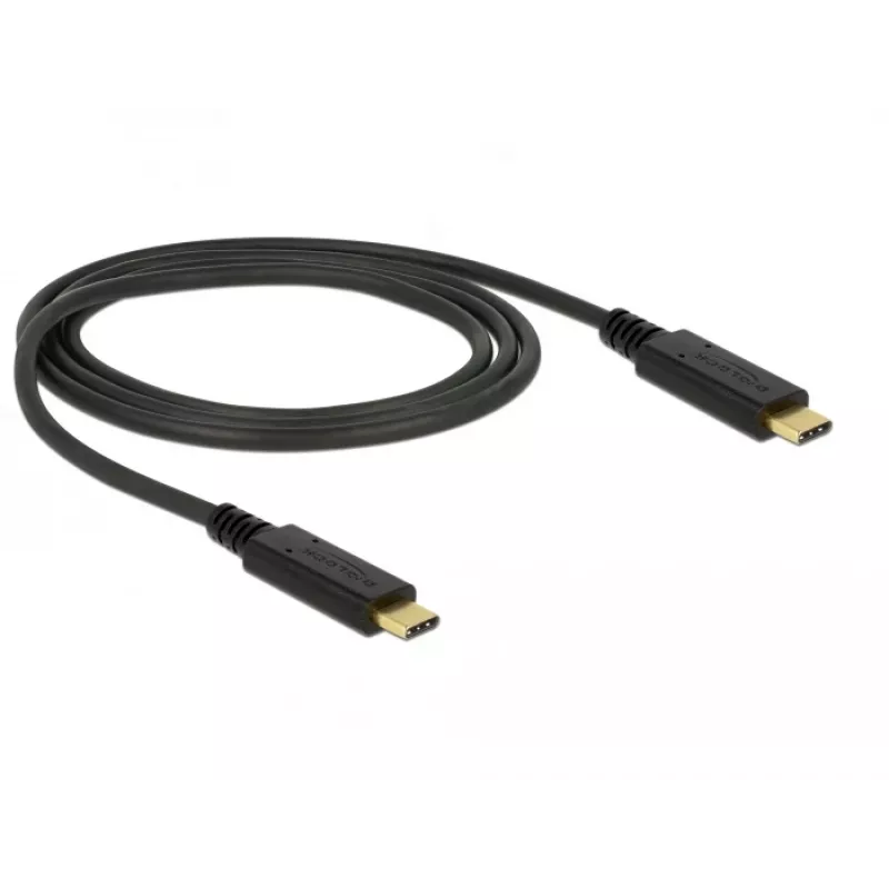 USB kábel DeLOCK 83661 USB 3.2 Gen 2 1 m USB-C čierny