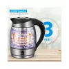 Forme FKG-448 sklenená elektrická kanvica, 1,8 l, 2200 W, regulácia teploty, sivá