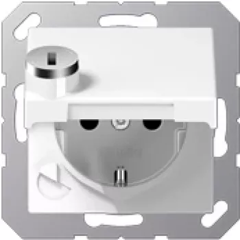 JUNG A 1520 BFKLSL WW - typ F - biela - termoplast - IP44 - univerzálna - 250 V