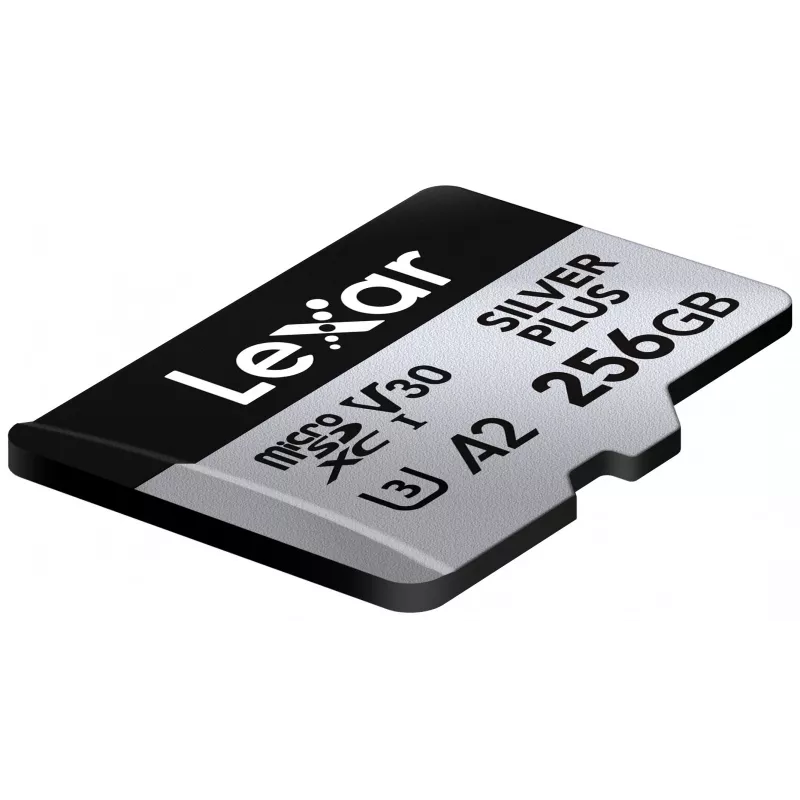 Pamäťová karta microSD 256GB C10 A2 U3 V30 205/150MB/s Silver Plus
