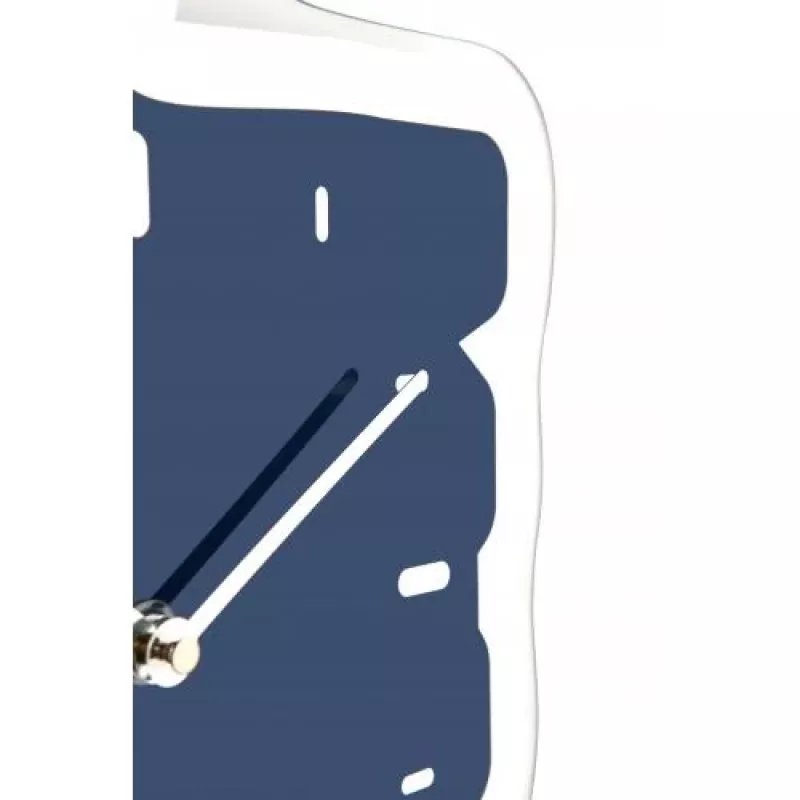 NeXtime nástenné hodiny 3072bl Thumbs up, 40,5x41,5 cm, nástenné, modrá/strieborná