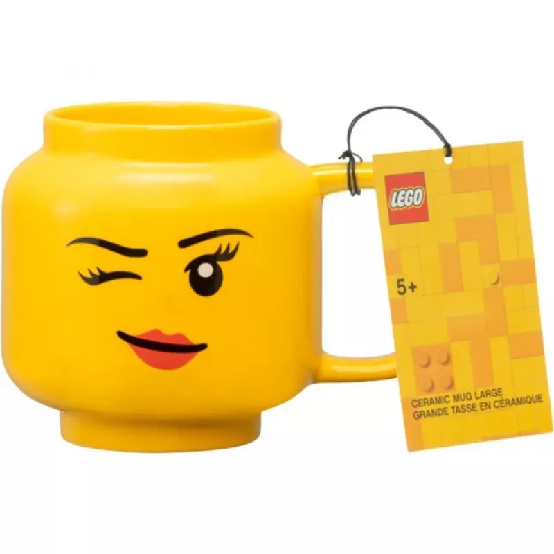 Keramický hrnček LEGO Winking Girl, veľký