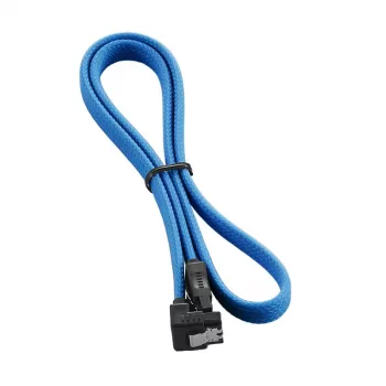 CableMod ModMesh - SATA kábel - Serial ATA 150/300/600 - SATA (W) pravouhlý na SATA (W) - 60cm - svetlomodrá (CM-CAB-RSAT-N60KLB-R)