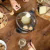 Sada na fondue Taurus FF2 2 L pre 8 osôb, nerezové telo, 1000 W, 230 V, čierna/strieborná