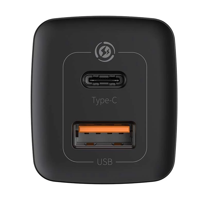 Baseus CCGAN2L-B01 nabíjačka pre mobilné zariadenia univerzálna čierna AC rýchle nabíjanie pre interiér