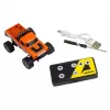 Rádiom ovládaný Monstertruck Amewi DieCast 1:64 RTR oranžová, kovové puzdro, Ready-to-Run