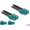 DeLOCK kábel HDMTD Z single + Powerpin zásuvka na HDMTD Z single + Powerpin zásuvka 1 m