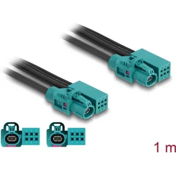 DeLOCK kábel HDMTD Z single + Powerpin zásuvka na HDMTD Z single + Powerpin zásuvka 1 m