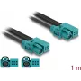 DeLOCK kábel HDMTD Z single + Powerpin zásuvka na HDMTD Z single + Powerpin zásuvka 1 m