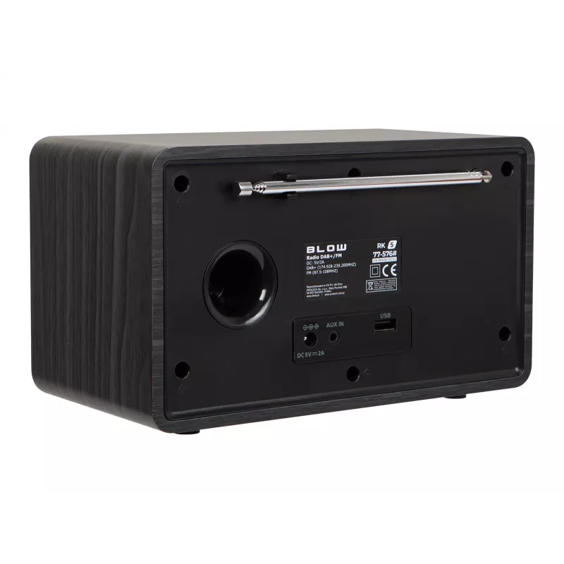 BLOW kuchynské rádio RK5 FM/DAB+ s Bluetooth, čierne