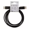 DisplayPort kábel SAVIO CL-136, DisplayPort samec–samec, 2 m, DP 1.2, pozlátené kontakty, čierny