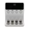 Nabíjačka batérií QOLTEC 50848 pre NiMH AAA (R03) a AA (R6) články s LCD displejom