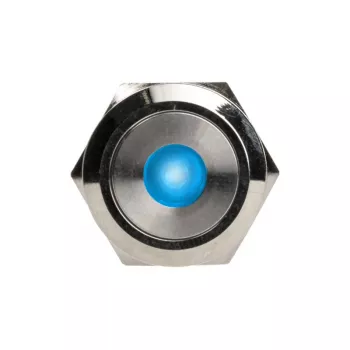 Tlačidlo DimasTech vandalizmus tlačidlo 22mm Silverline Dot RGB PD215, 22 mm
