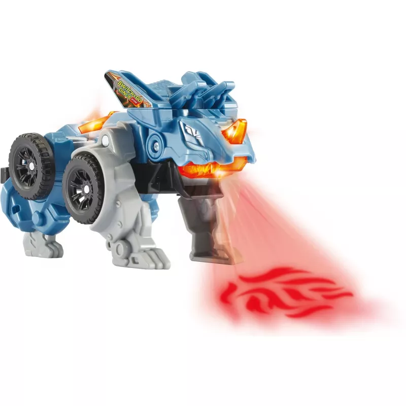 Switch & Go Dinos - Fire-Mini-Triceratops, hracia figúrka