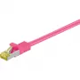 Sieťový kábel Goobay RJ-45 CAT7 3m purpurový S/FTP