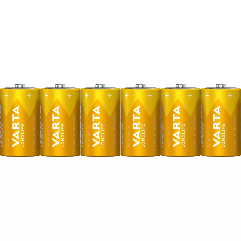 Jednorazová batéria Varta Longlife Extra D 6x
