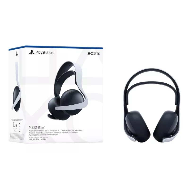 Sony PULSE Elite headset káblový & bezdrôtový hlavový most herný Bluetooth nabíjacia stanica čierna, biela