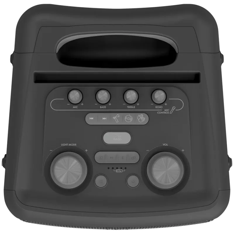 Párty reproduktor KLIPSCH Vegas — káblový & bezdrôtový, basový reproduktor 13,3 cm, 49–20000 Hz, 95 dB, na batérie, čierny