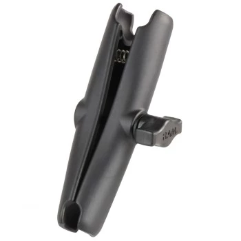 Tablet/zariadenie dvojité rameno s objímkou RAM Mounts RAM-B-201U-C, hliník, guľa 2,54 cm, výška 152,4 mm, čierna
