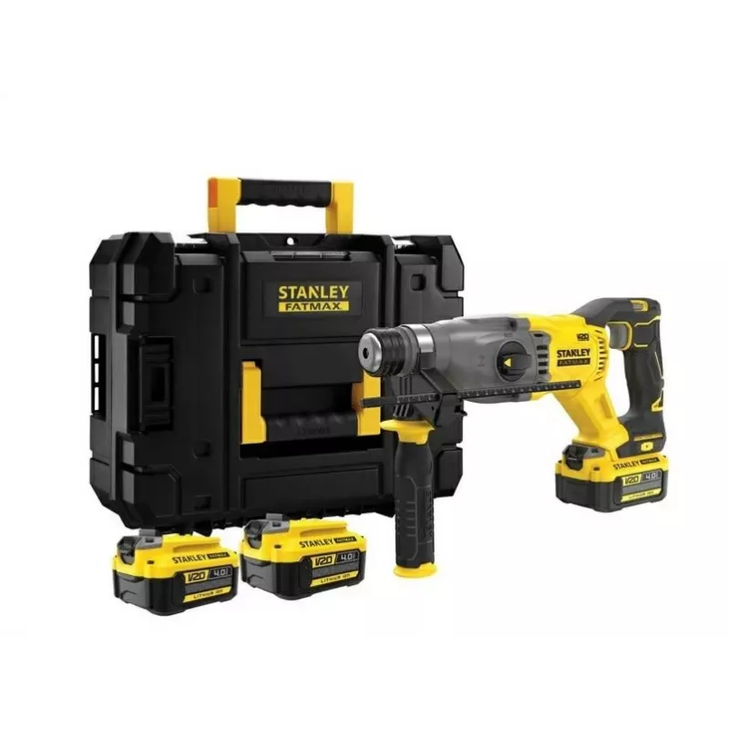 STANLEY vŕtacie kladivo SDS+ 18V V20 2x4Ah KUFER