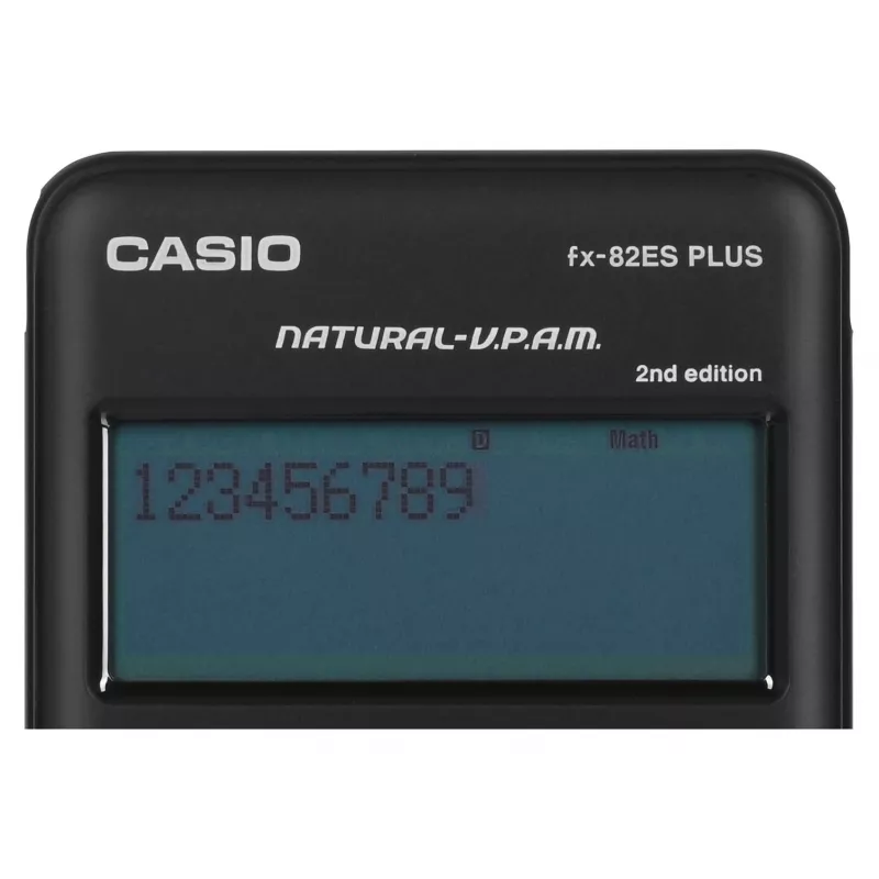Casio FX-82ES PLUS-2 vedecká vrecková kalkulačka, 252 funkcií, 77 x 162 mm, čierna