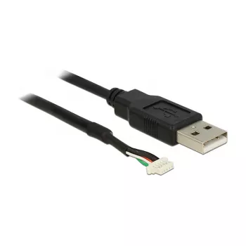 USB kábel DeLOCK 1,5 m USB2.0-A/5p čierny