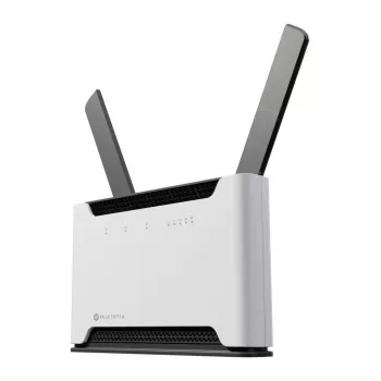 WLAN router MikroTik Chateau PRO ax — Dualband 2,4/5 GHz, 3548 Mbit/s, PoE, 5x LAN, 2 externé antény, sivý/biely