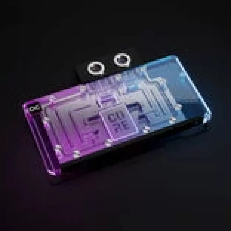 Blok kvapalinového chladenia Alphacool Core RX 9070 XT Swift+ transparentný chróm pre GPU