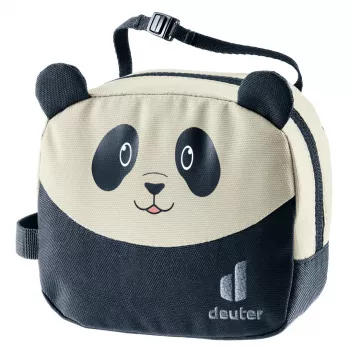 Toaletná taška DEUTER Wash Bag Kids — polyétersulfón (PES), 160×60×120 mm, čierna/biela