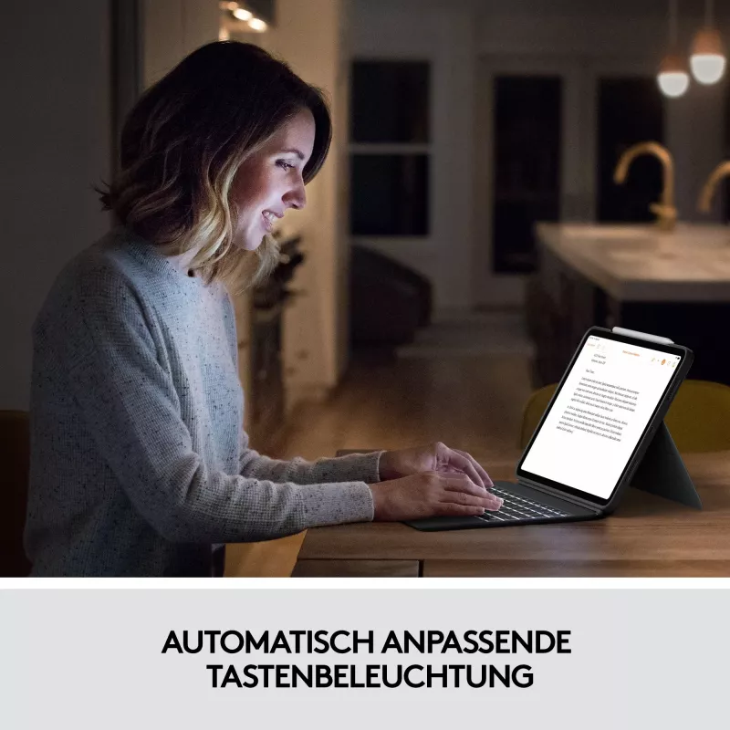 Puzdro s klávesnicou Combo Touch US iPad Pro 11 1,2,3 Gen sivé