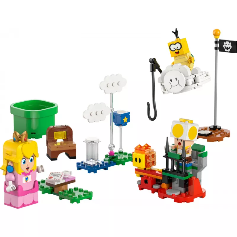 Konštrukčná hračka LEGO 71441 Super Mario interaktívna figúrka LEGO Peach súprava, kompatibilná so systémom LEGO